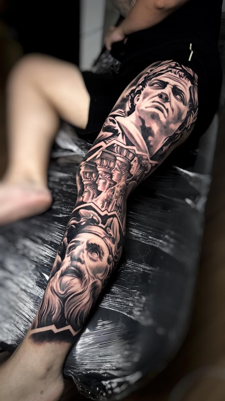 Tatuaje realista en brazo