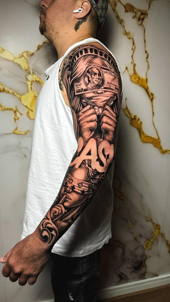 Composición en negro y gris